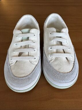 Janie and Jack Suede Lace-Up Sneakers - size 8T